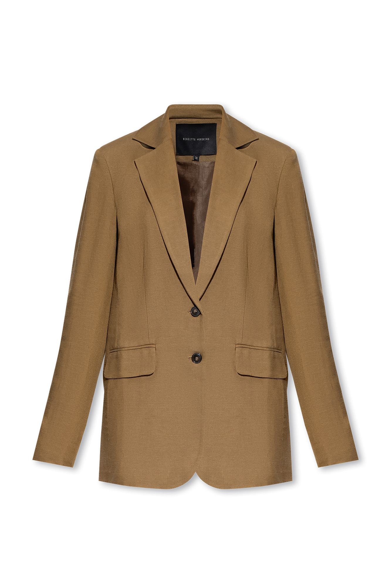 Brown Mercy single breasted blazer HERSKIND Vitkac France